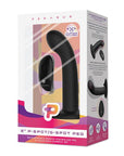 Pegasus 6" Rechargeable P-spot G-spot Peg W-adjustable Harness & Remote Set - Black - Realvibes