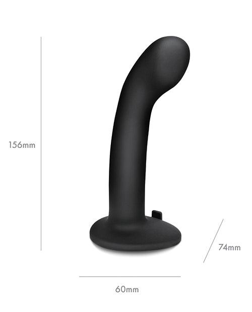 Pegasus 6" Rechargeable P-spot G-spot Peg W-adjustable Harness & Remote Set - Black - Realvibes