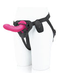 Pegasus 6" Rechargeable Ripple Peg W-adjustable Harness & Remote - Pink - Realvibes
