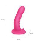Pegasus 6" Rechargeable Ripple Peg W-adjustable Harness & Remote - Pink - Realvibes