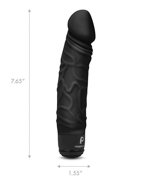 Powercocks 6.5" Realistic Vibrator Black