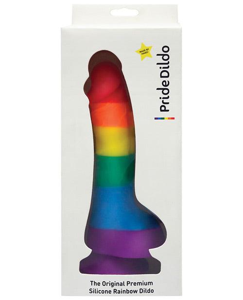 Pride Dildo W-balls - Rainbow - Realvibes