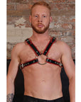 Rouge Chest Harness Large - Black-red - Realvibes