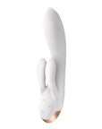 Satisfyer's Double Flex stimulates both the G-spot and the clitoris with 3 motors. The rabbit vibrator made of body-friendly, high-quality silicone is extremely flexible and adapts comfortably to your curves thanks to the silicone flex technology.