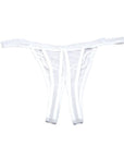 Scalloped Embroidery Crotchless Panty White