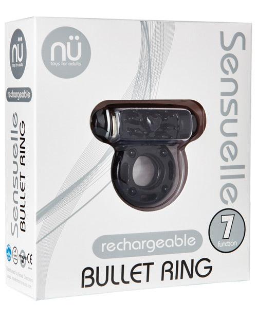 Sensuelle Bullet Ring Cockring - 7 Function Black - Realvibes