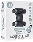 Sensuelle Double Action Cockring - 2x7 Function Black - Realvibes