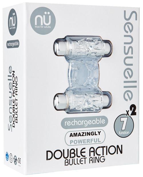 Sensuelle Double Action Cockring - 2x7 Function Clear - Realvibes