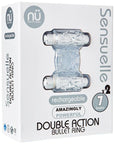 Sensuelle Double Action Cockring - 2x7 Function Clear - Realvibes