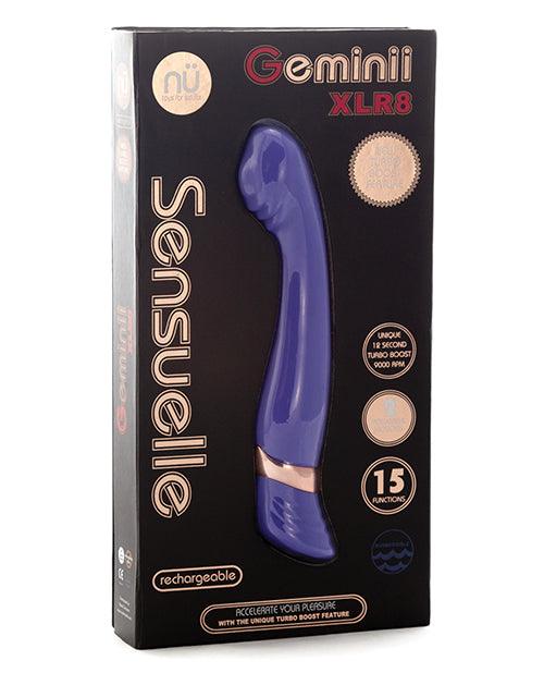 Sensuelle Geminii Xlr8 Turbo Boost G Spot Electric Blue / Ultra Violet