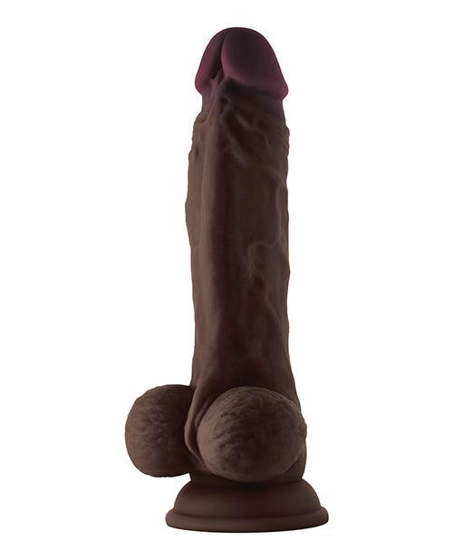 Shaft Model A Flexskin Liquid Silicone 8.5" Dong W-balls Mahogany