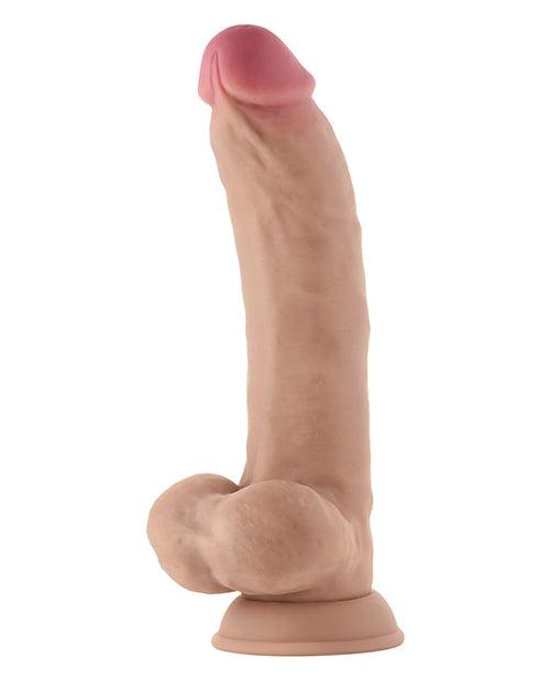 Shaft Model C Flexskin Liquid Silicone 9.5" Curved Dong W-balls 