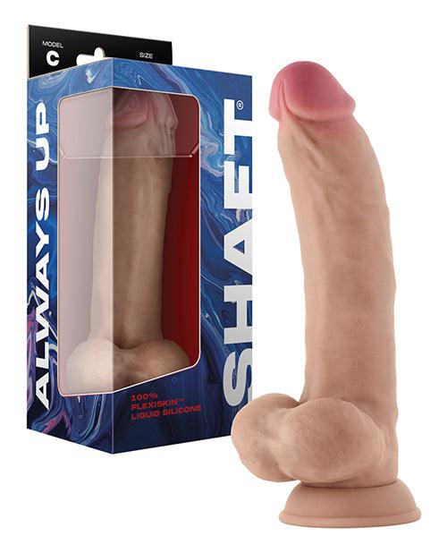 Shaft Model C Flexskin Liquid Silicone 9.5" Curved Dong W-balls 