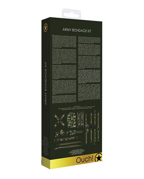 Shots Ouch Army Bondage Kit Back Of Box