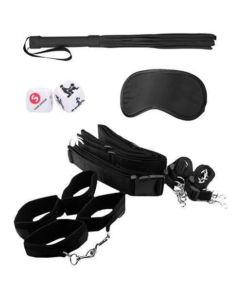 Shots Ouch Bondage Belt Restraint System - Black - Realvibes