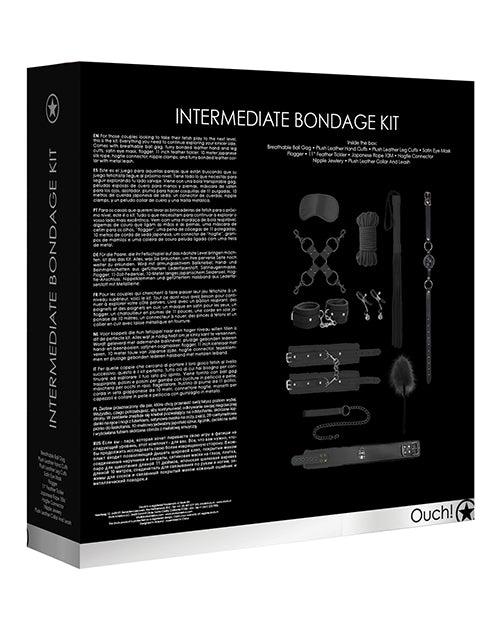 Shots Ouch Intermediate Bondage Kit - Black - Realvibes