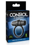 Sir Richards Control Vibrating Silicone C-ring - Black - Realvibes