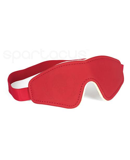 Spartacus Pu Blindfold W-plush Lining - Red - Realvibes