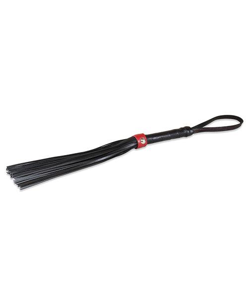 Sultra 14" Lambskin Flogger - Black-red - Realvibes