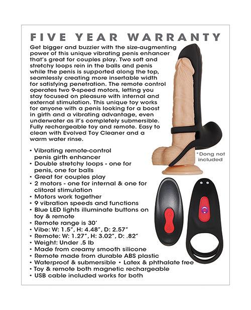 Zero Tolerance Vibrating Girth Enhancer Extension - Black - Realvibes